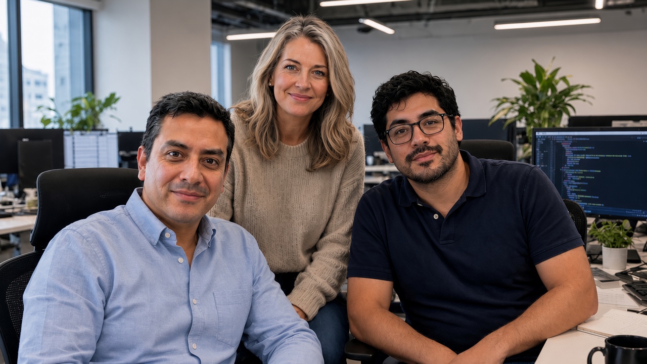 Equipo de Clarity First en su oficina